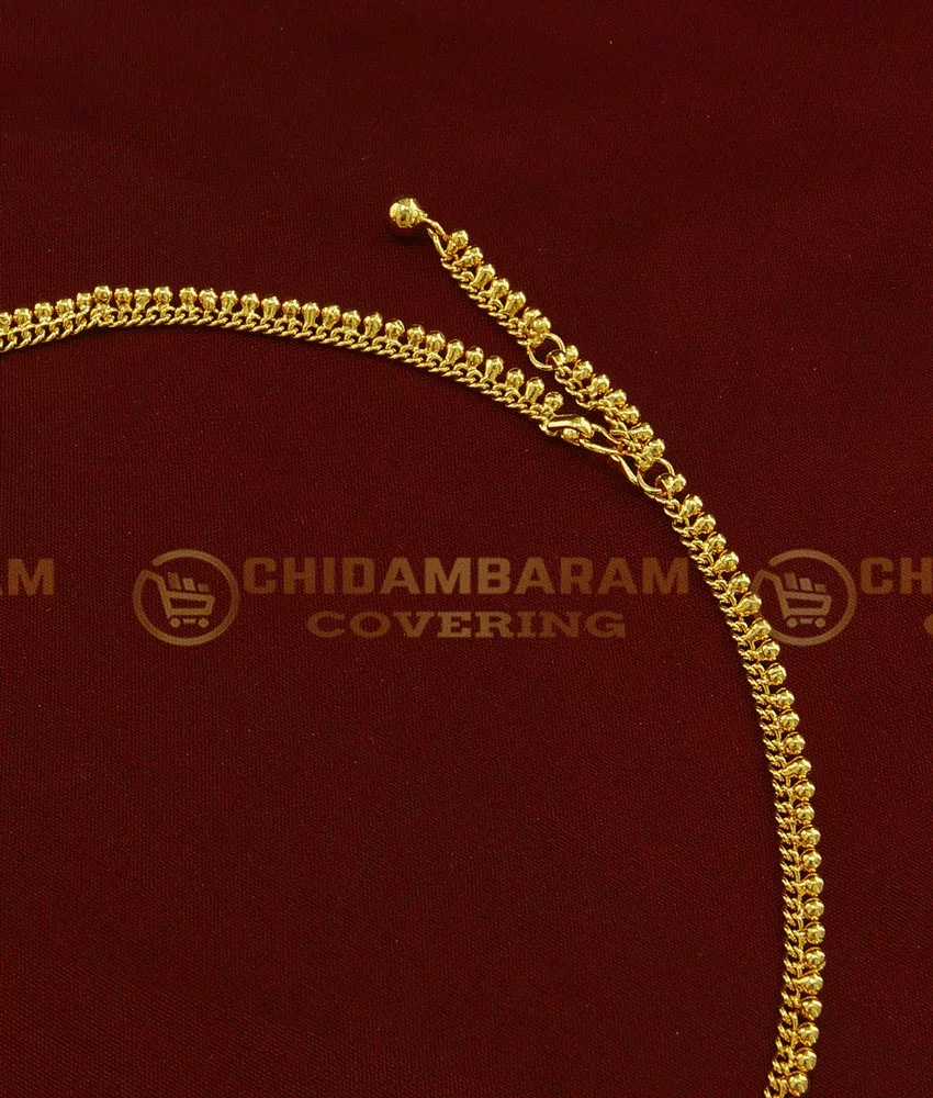 Buy Real Gold Like Baby Girl Aranjanam Gold Beads Muthu Arunakodi